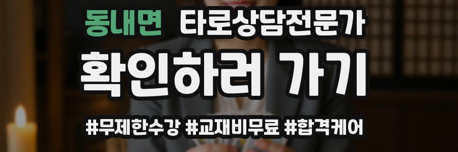 동내면 타로상담전문가 자격증