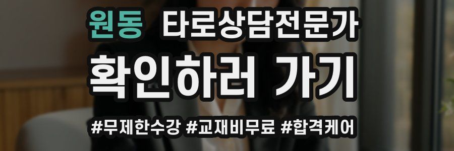 원동 타로상담전문가 자격증