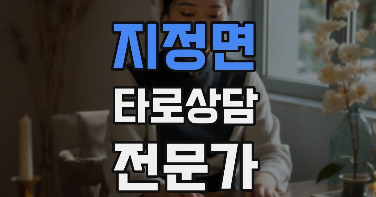 지정면 타로상담전문가 자격증