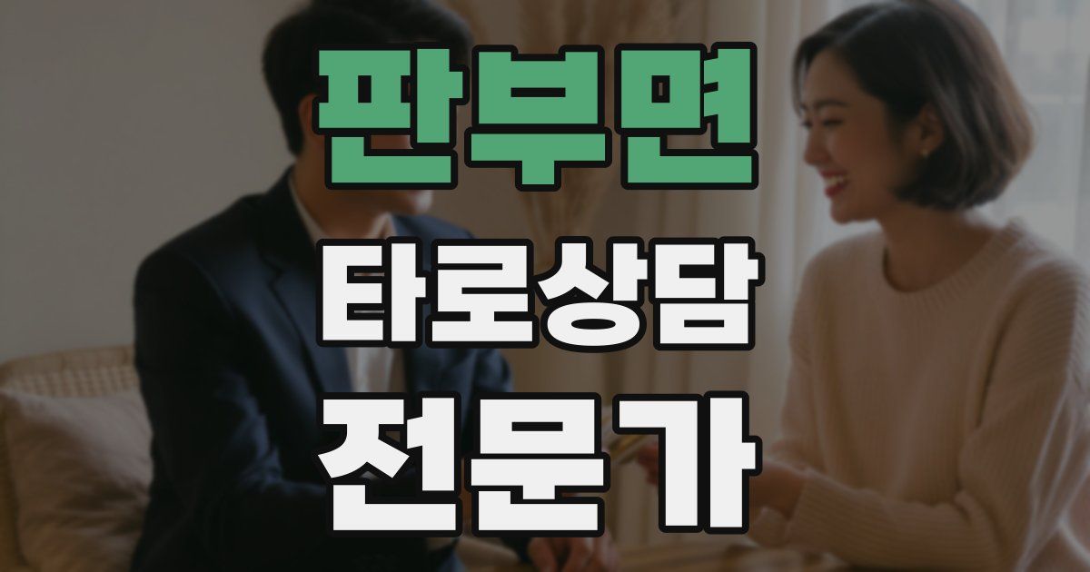 판부면 타로상담전문가 자격증