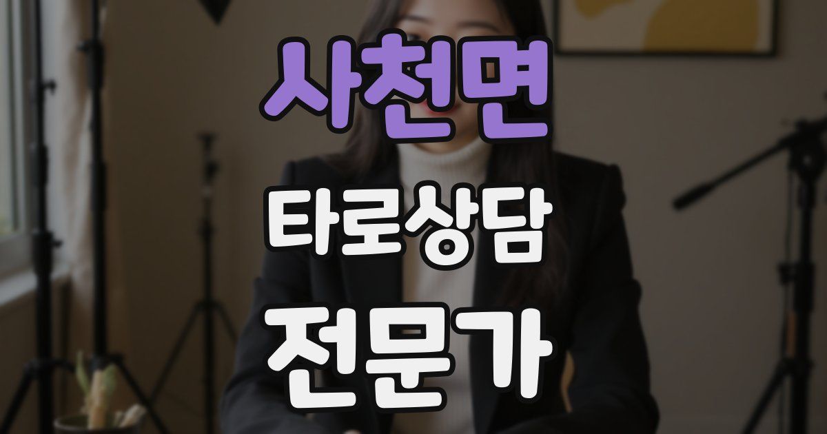 사천면 타로상담전문가 자격증