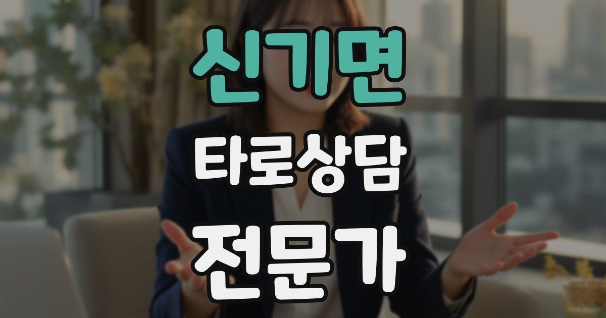신기면 타로상담전문가 자격증