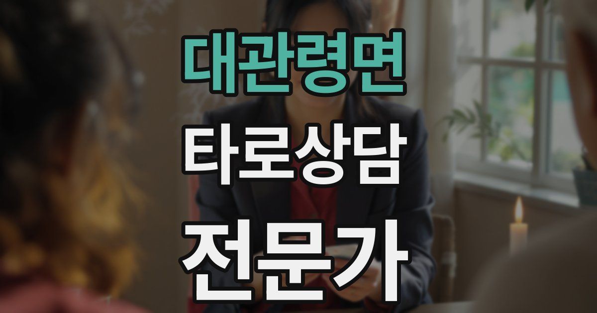 대관령면 타로상담전문가 자격증