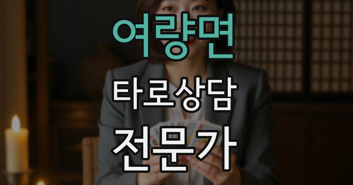 여량면 타로상담전문가 자격증