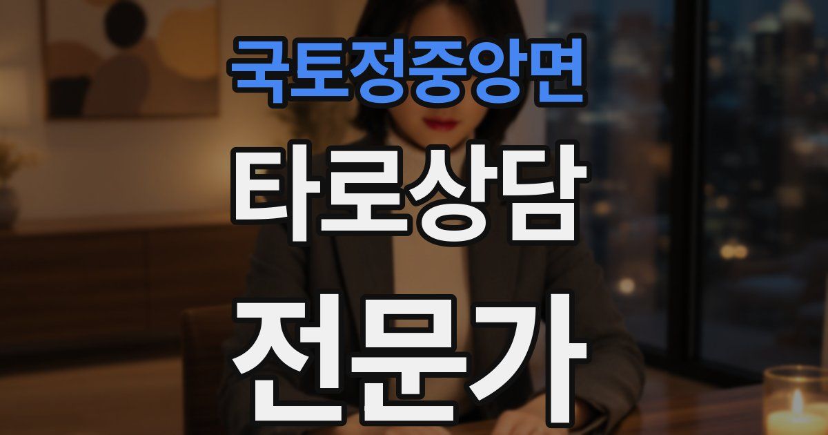 국토정중앙면 타로상담전문가 자격증