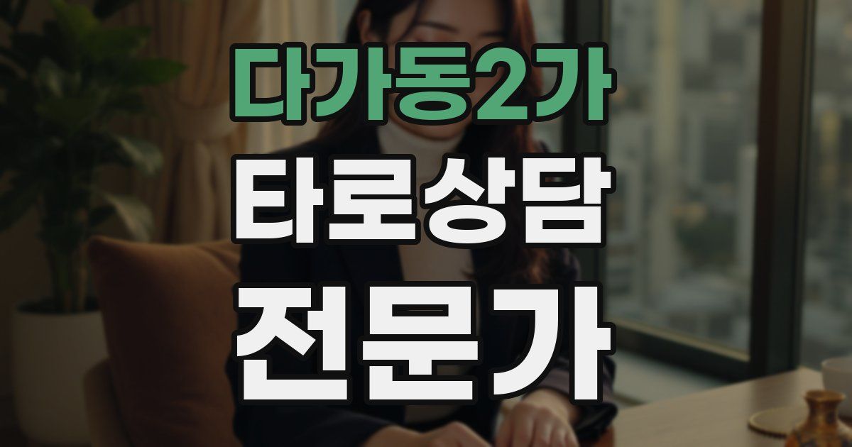 다가동2가 타로상담전문가 자격증