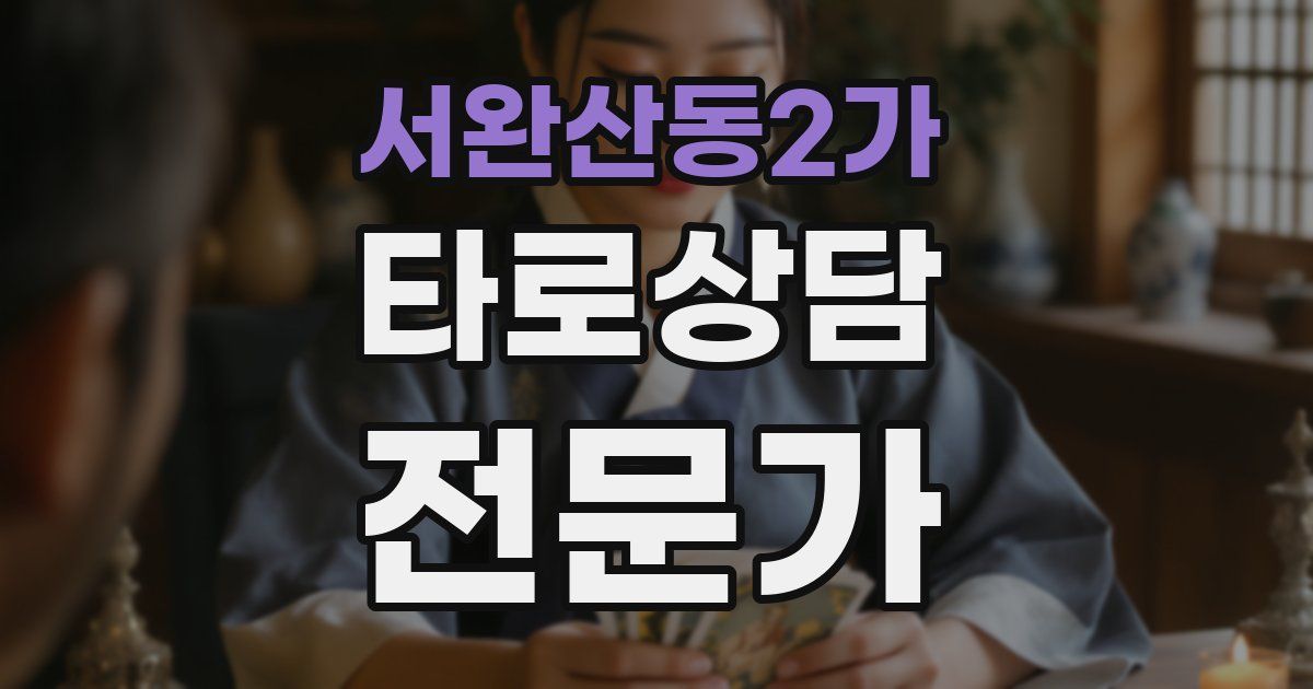 서완산동2가 타로상담전문가 자격증