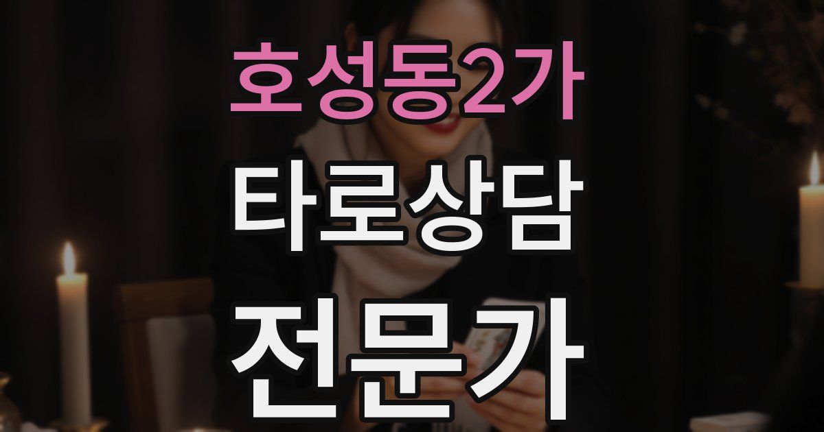 호성동2가 타로상담전문가 자격증