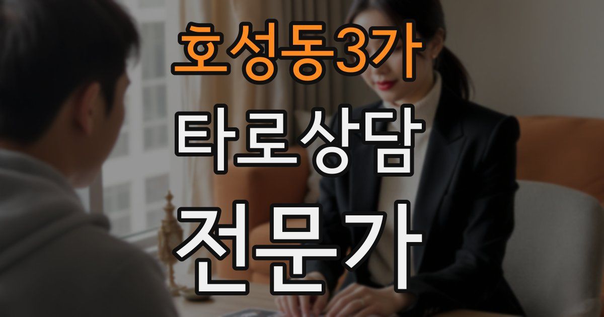 호성동3가 타로상담전문가 자격증
