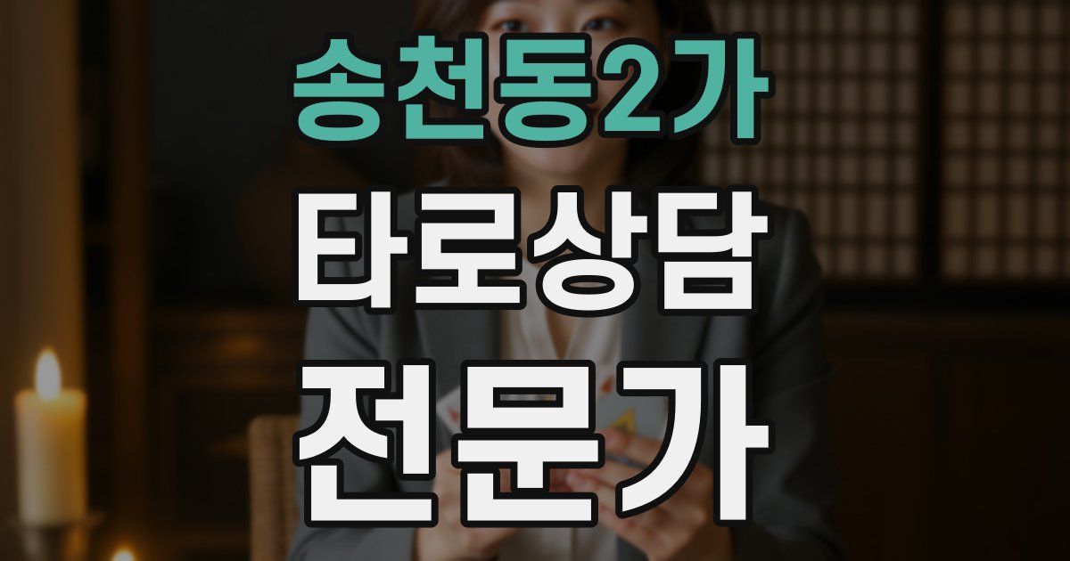 송천동2가 타로상담전문가 자격증