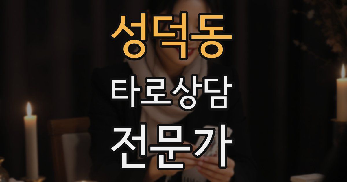 성덕동 타로상담전문가 자격증