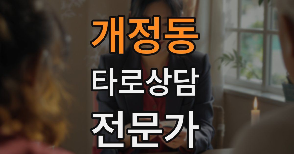 개정동 타로상담전문가 자격증