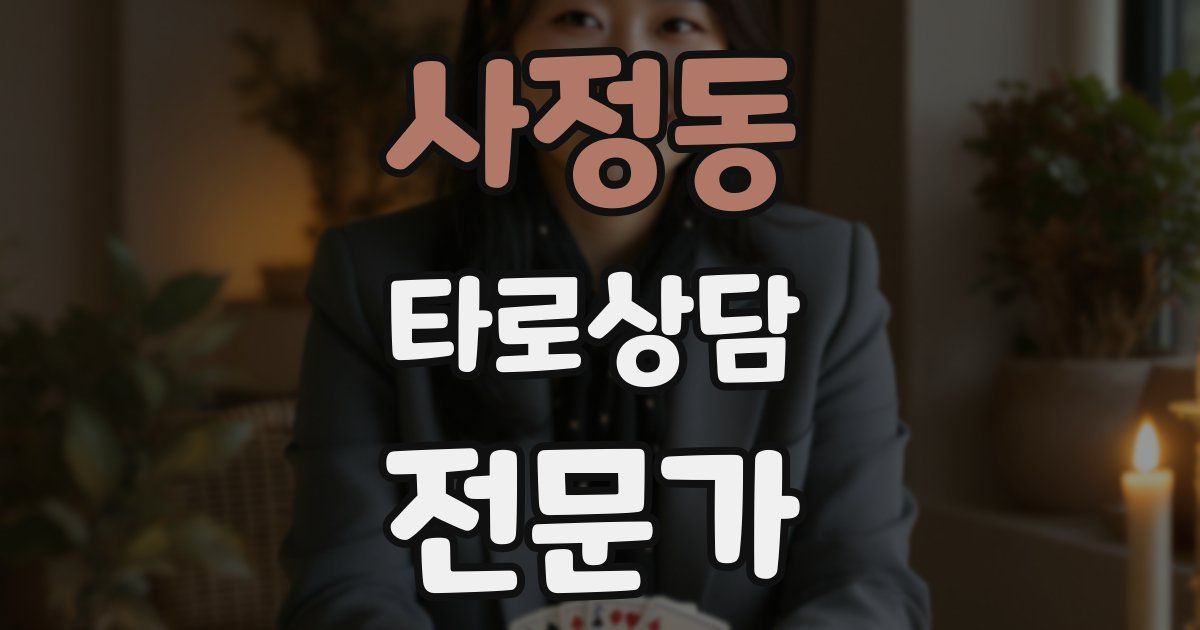 사정동 타로상담전문가 자격증