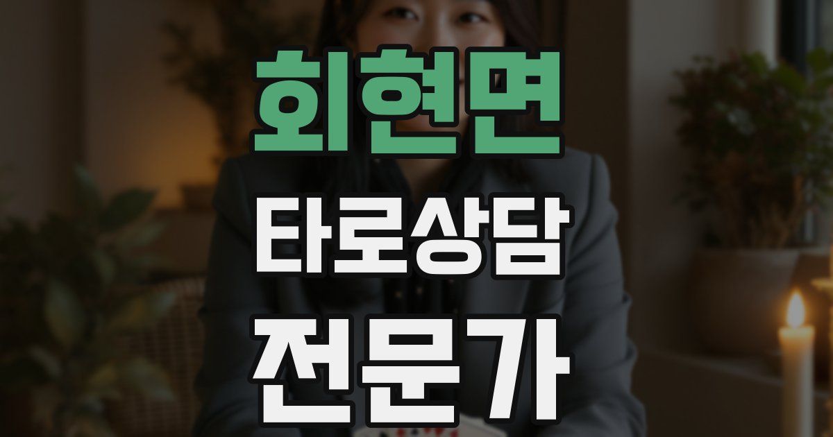회현면 타로상담전문가 자격증