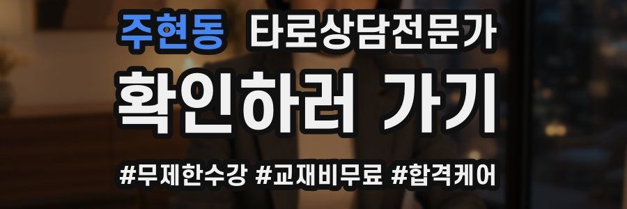 주현동 타로상담전문가 자격증