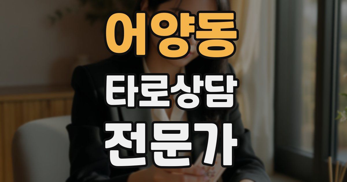 어양동 타로상담전문가 자격증