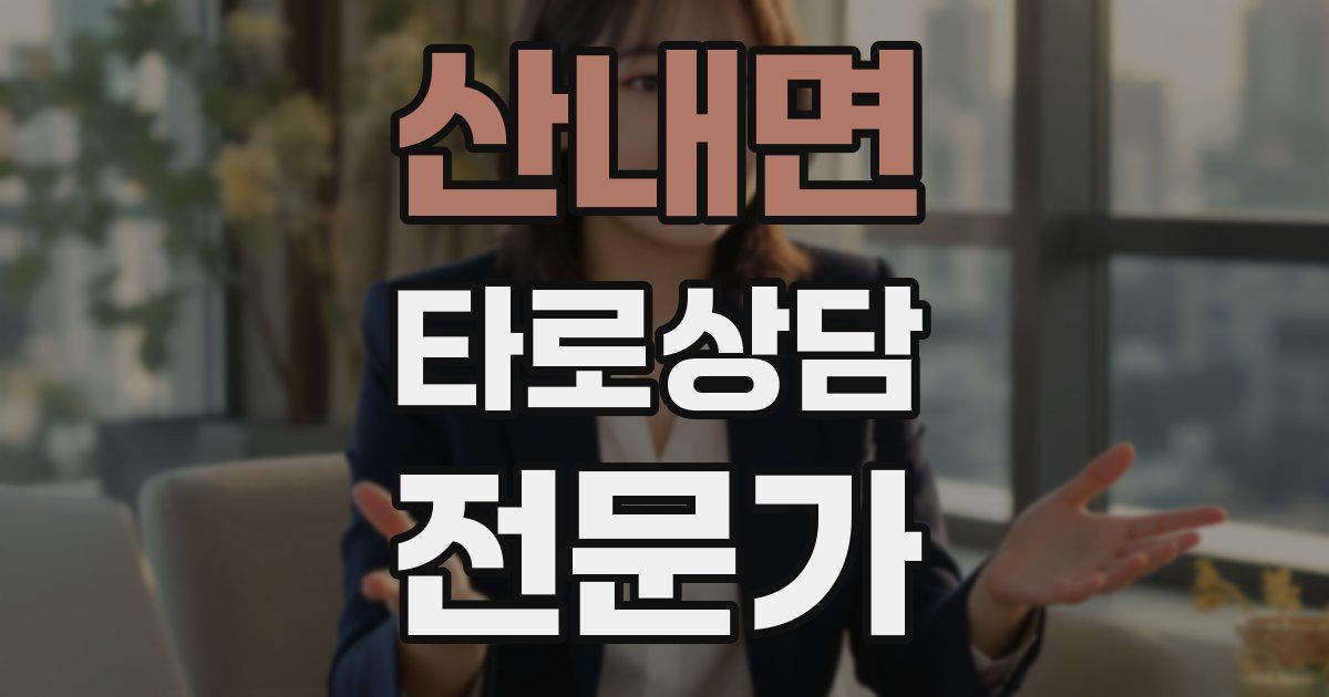 산내면 타로상담전문가 자격증