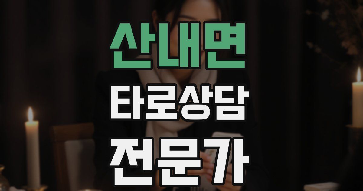 산내면 타로상담전문가 자격증