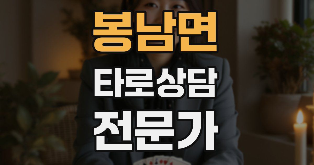 봉남면 타로상담전문가 자격증