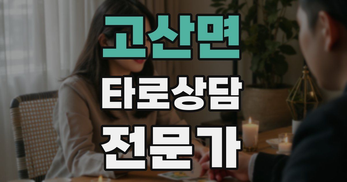 고산면 타로상담전문가 자격증