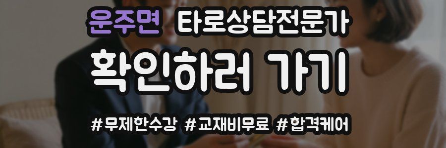 운주면 타로상담전문가 자격증