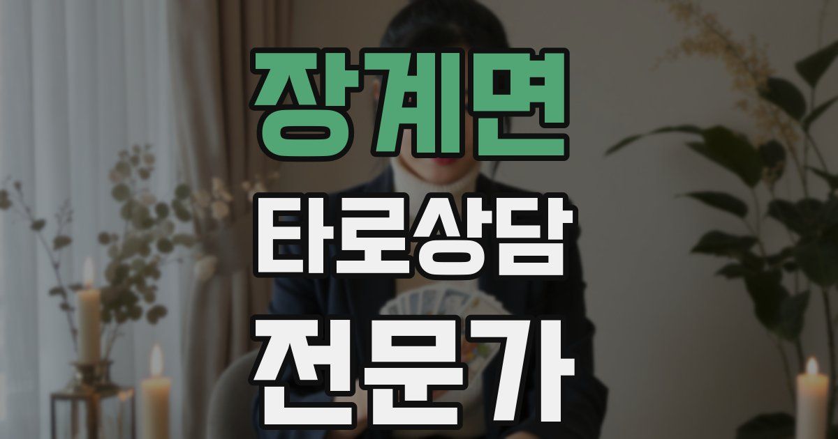 장계면 타로상담전문가 자격증