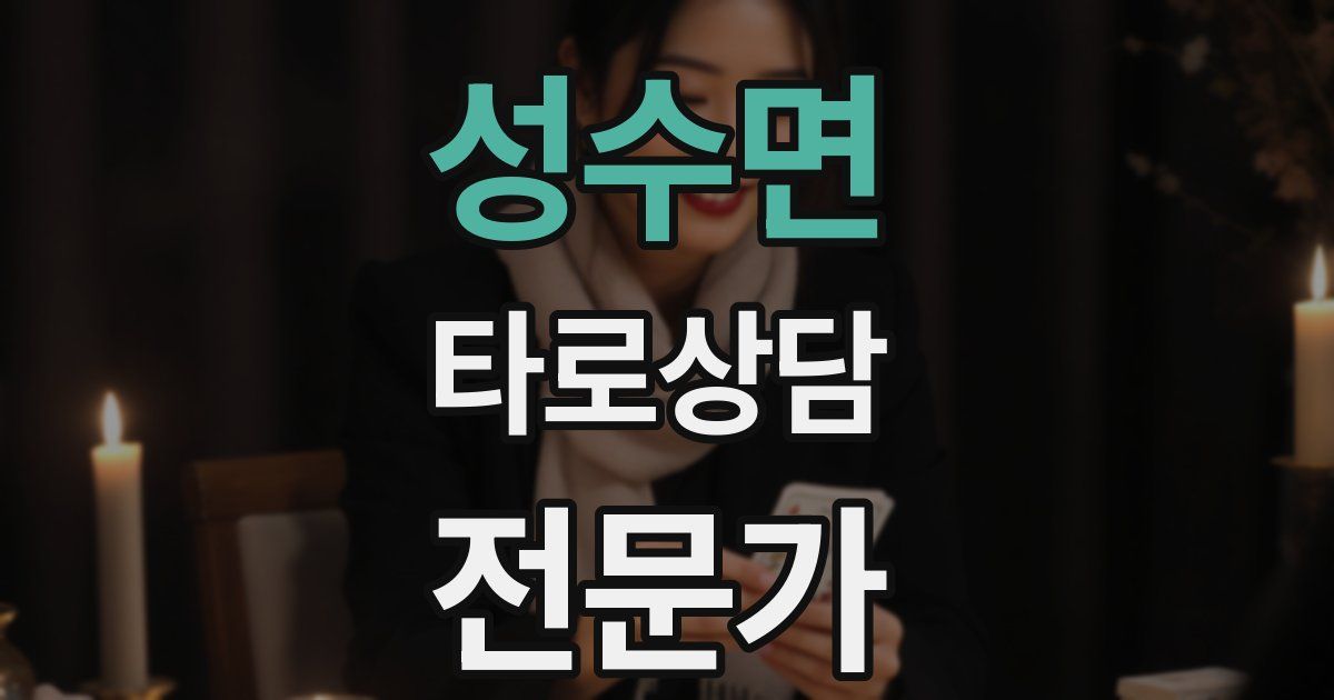 성수면 타로상담전문가 자격증