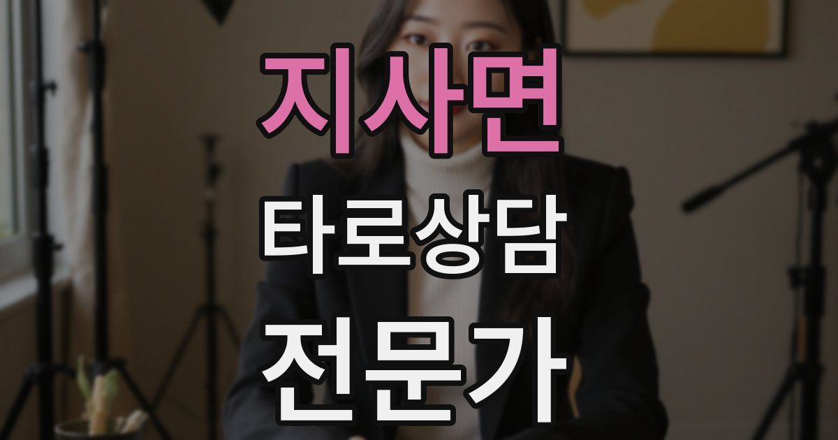 지사면 타로상담전문가 자격증