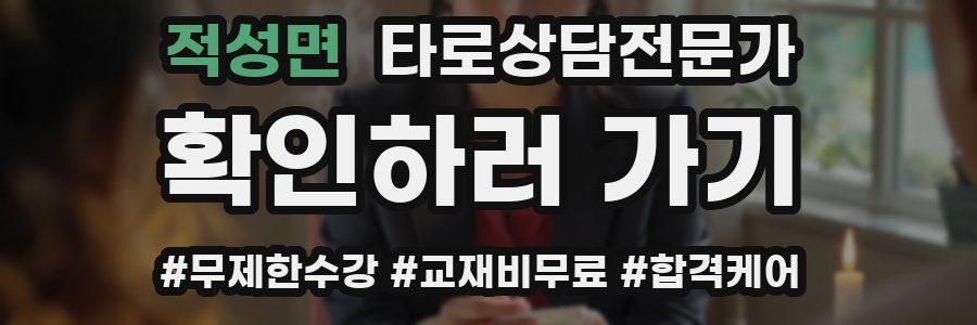 적성면 타로상담전문가 자격증