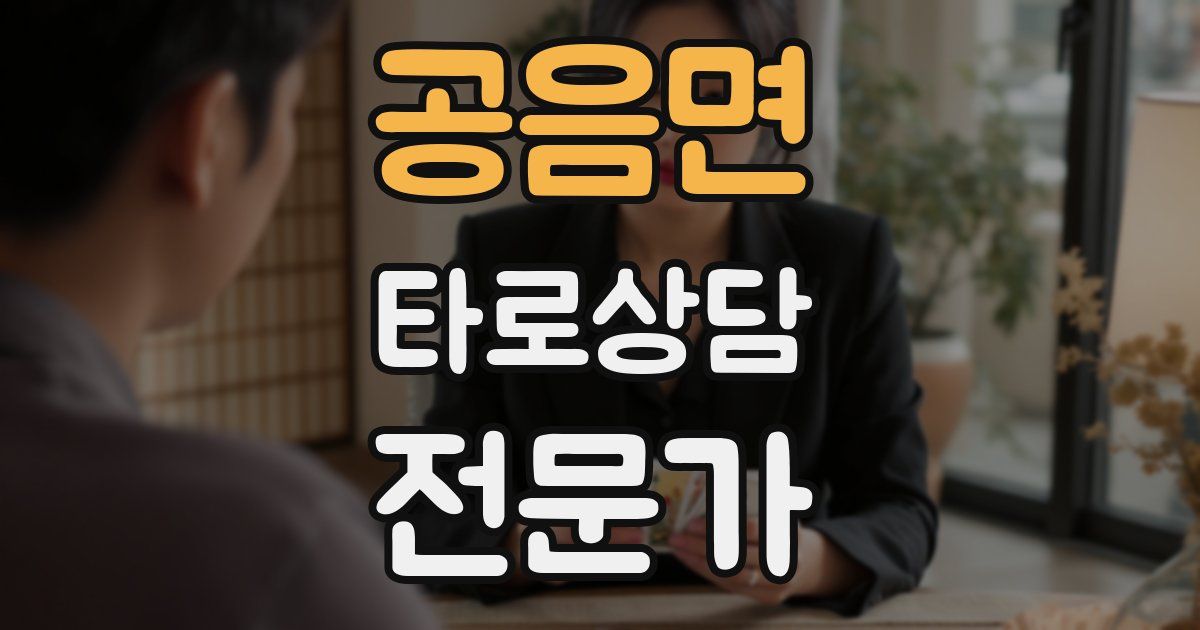 공음면 타로상담전문가 자격증