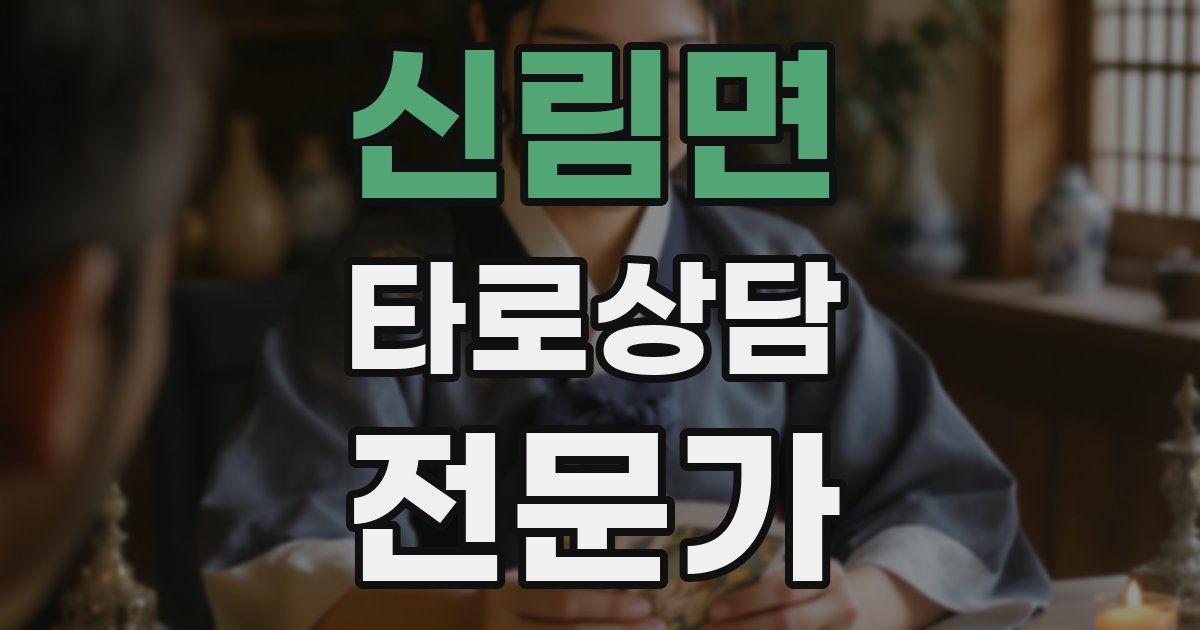 신림면 타로상담전문가 자격증