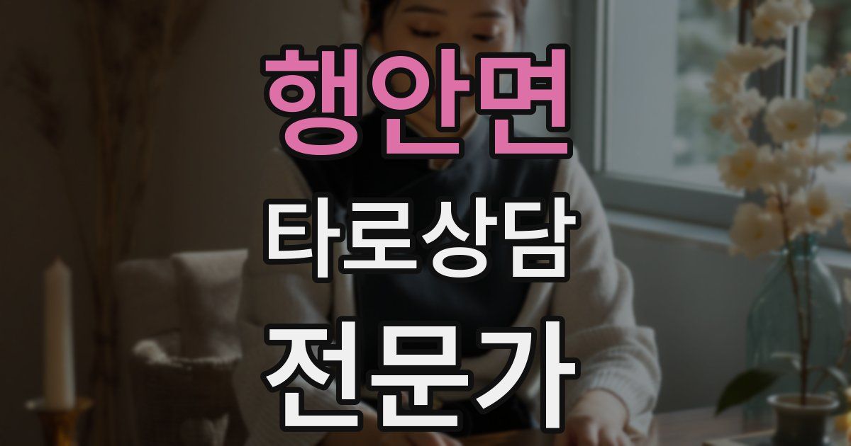 행안면 타로상담전문가 자격증