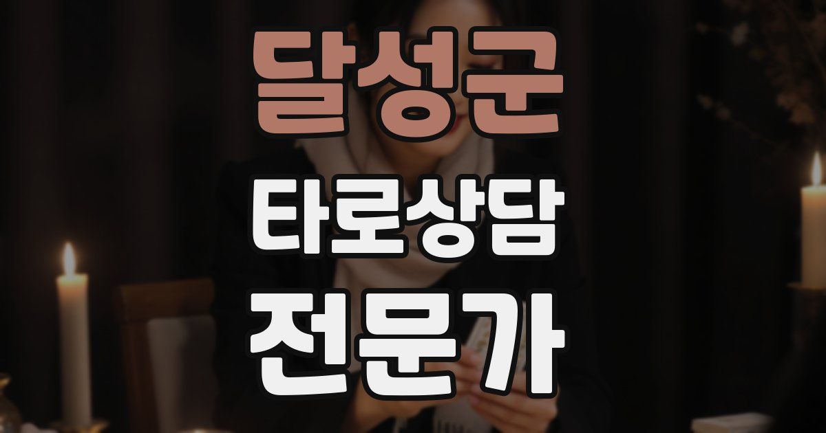 달성군 타로상담전문가 자격증