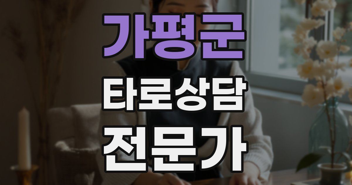 가평군 타로상담전문가 자격증