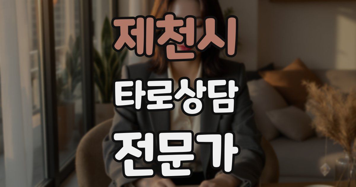 제천시 타로상담전문가 자격증