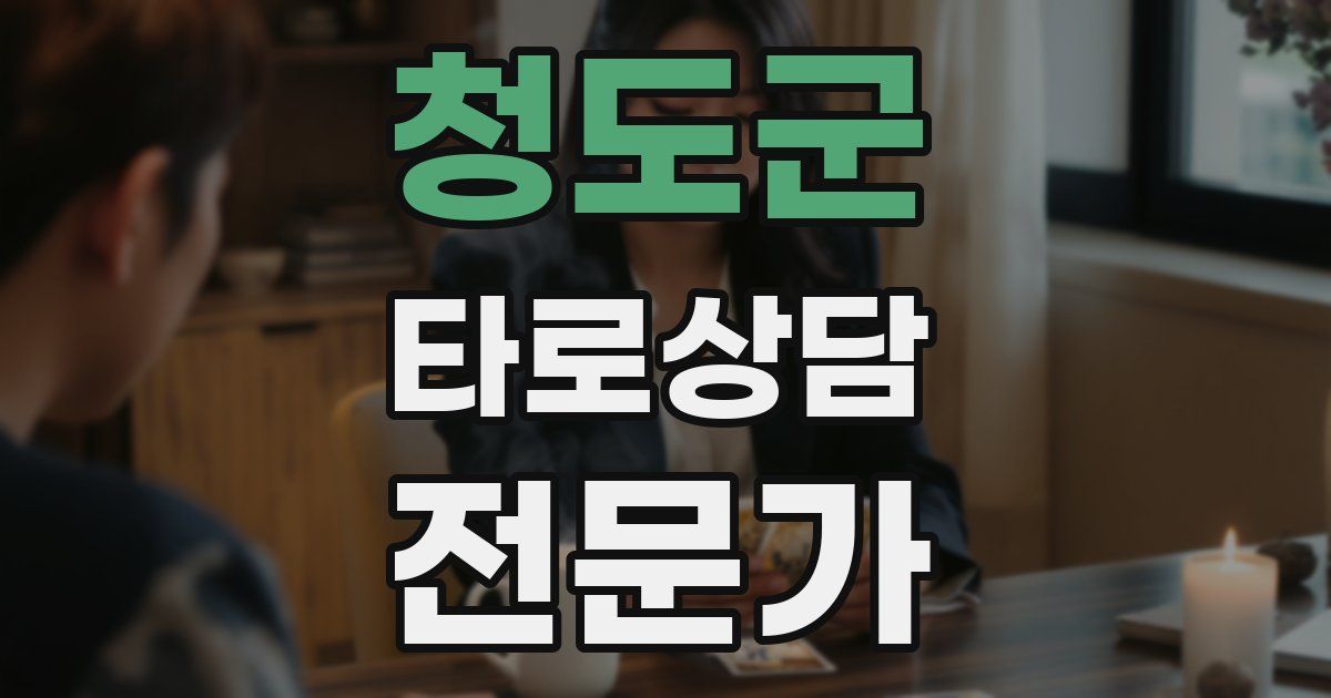 청도군 타로상담전문가 자격증