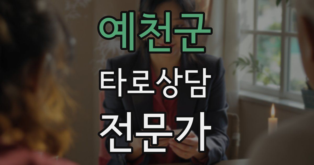 예천군 타로상담전문가 자격증