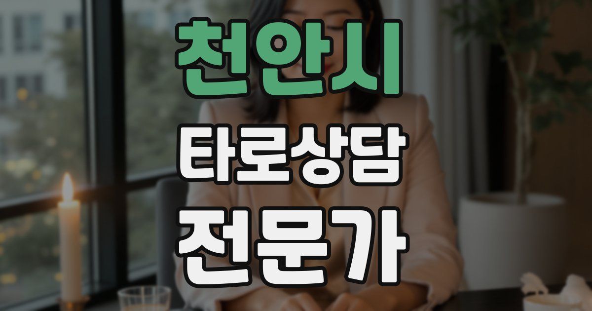 천안시 타로상담전문가 자격증