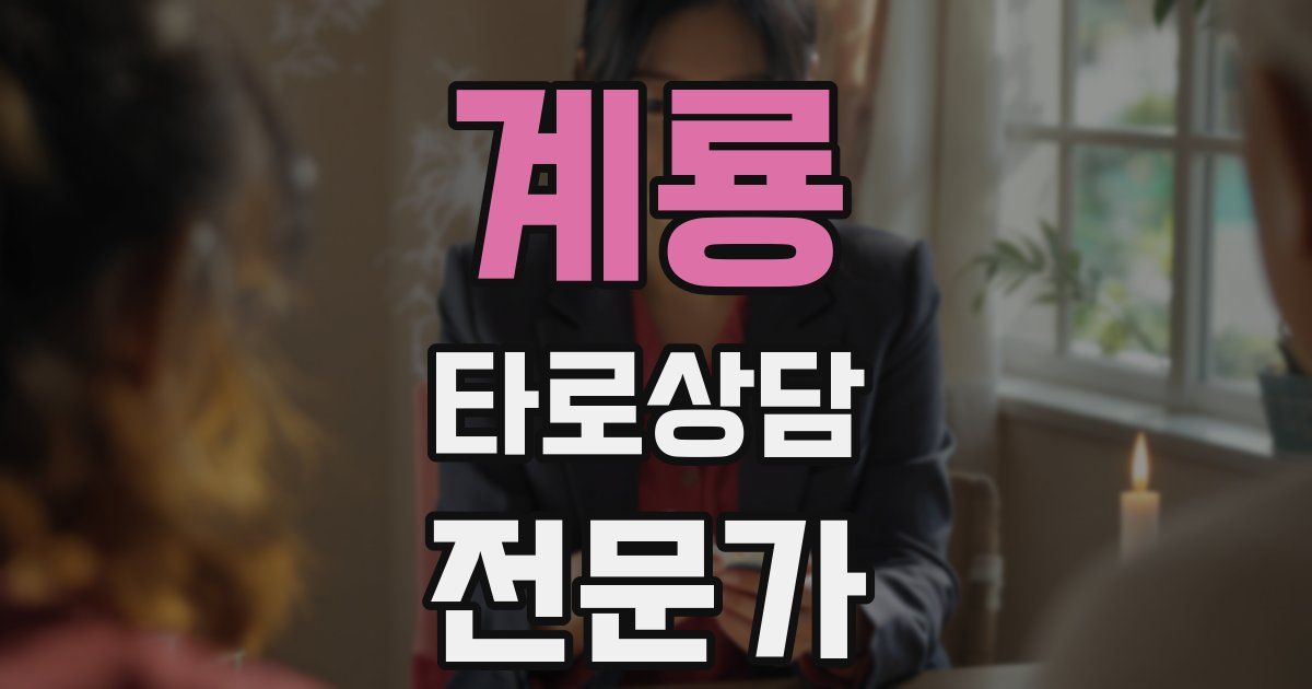 계룡 타로상담전문가 자격증