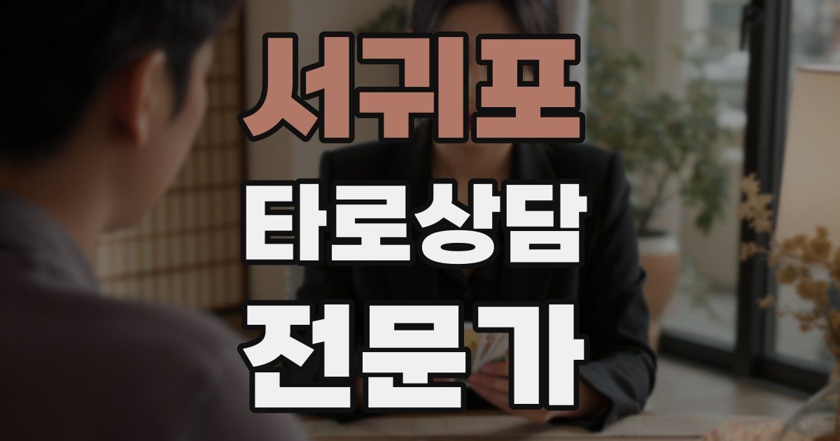 서귀포 타로상담전문가 자격증