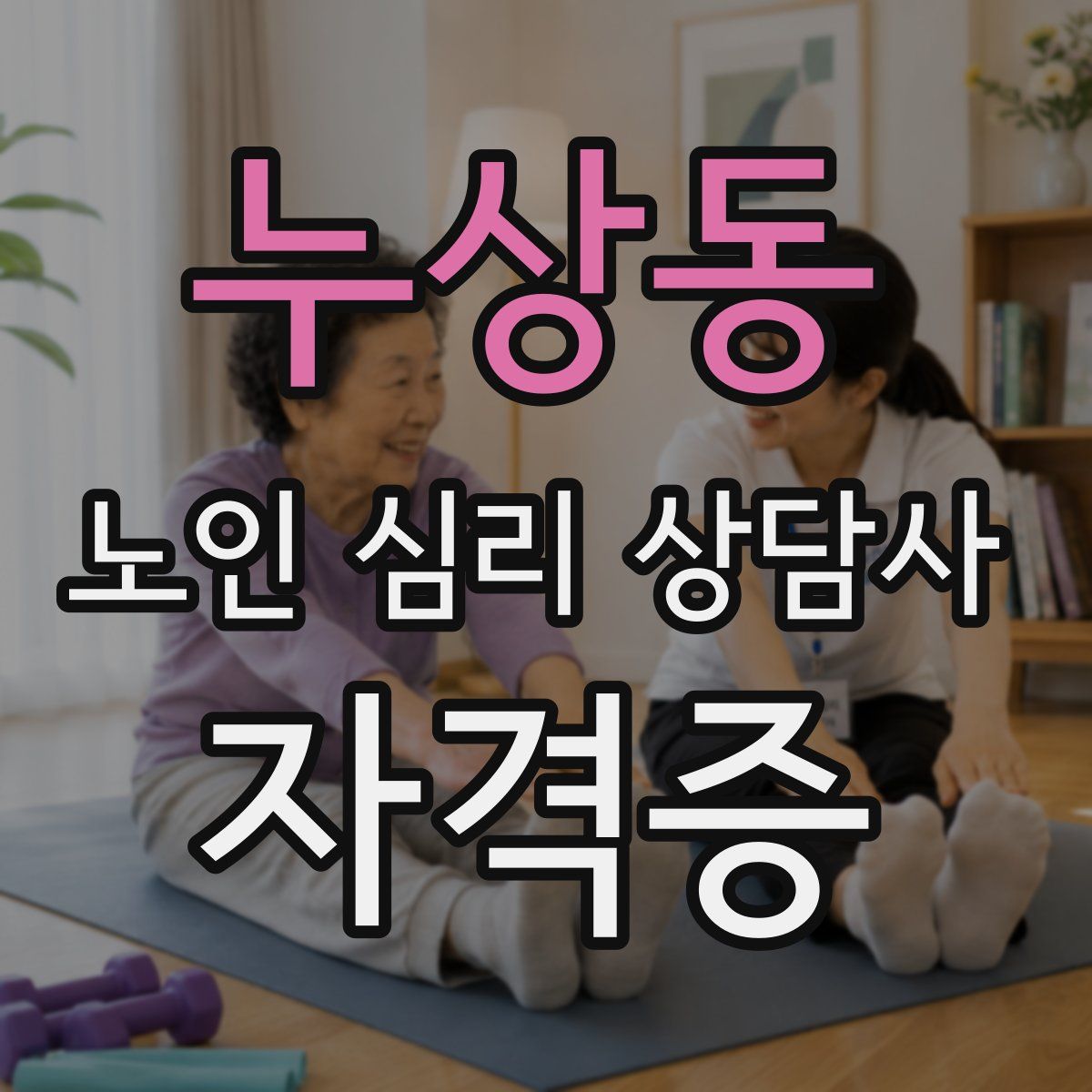 누상동 노인 심리 상담사 자격증
