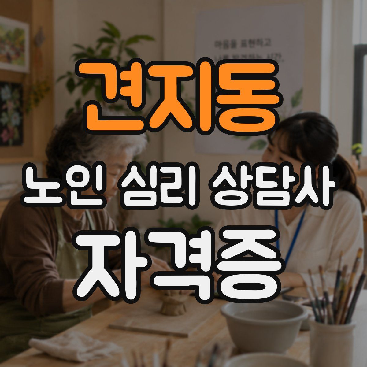 견지동 노인 심리 상담사 자격증