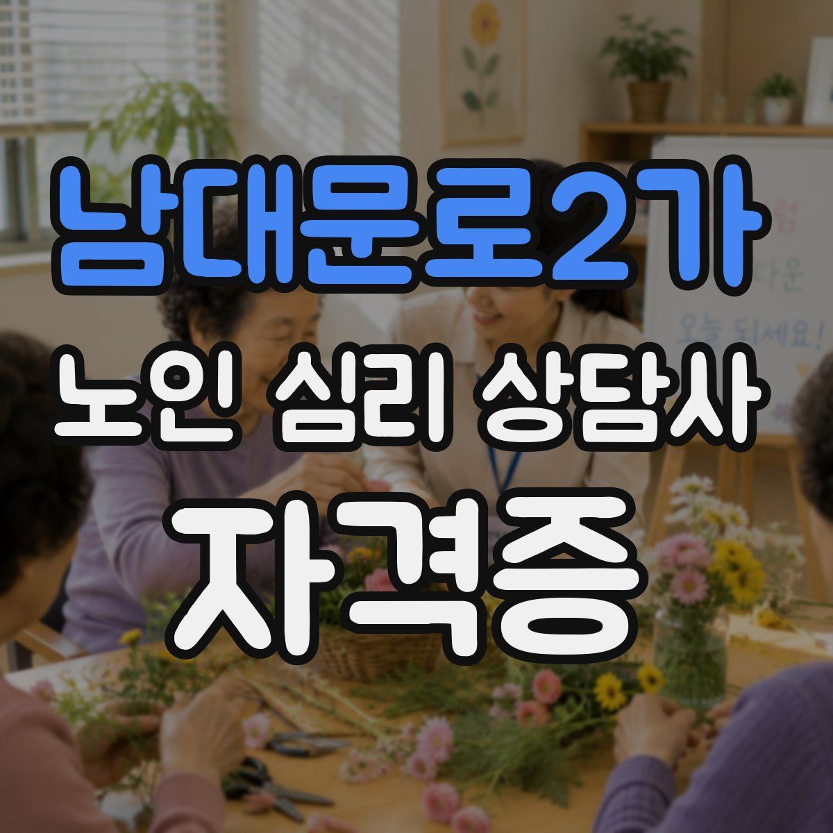 남대문로2가 노인 심리 상담사 자격증
