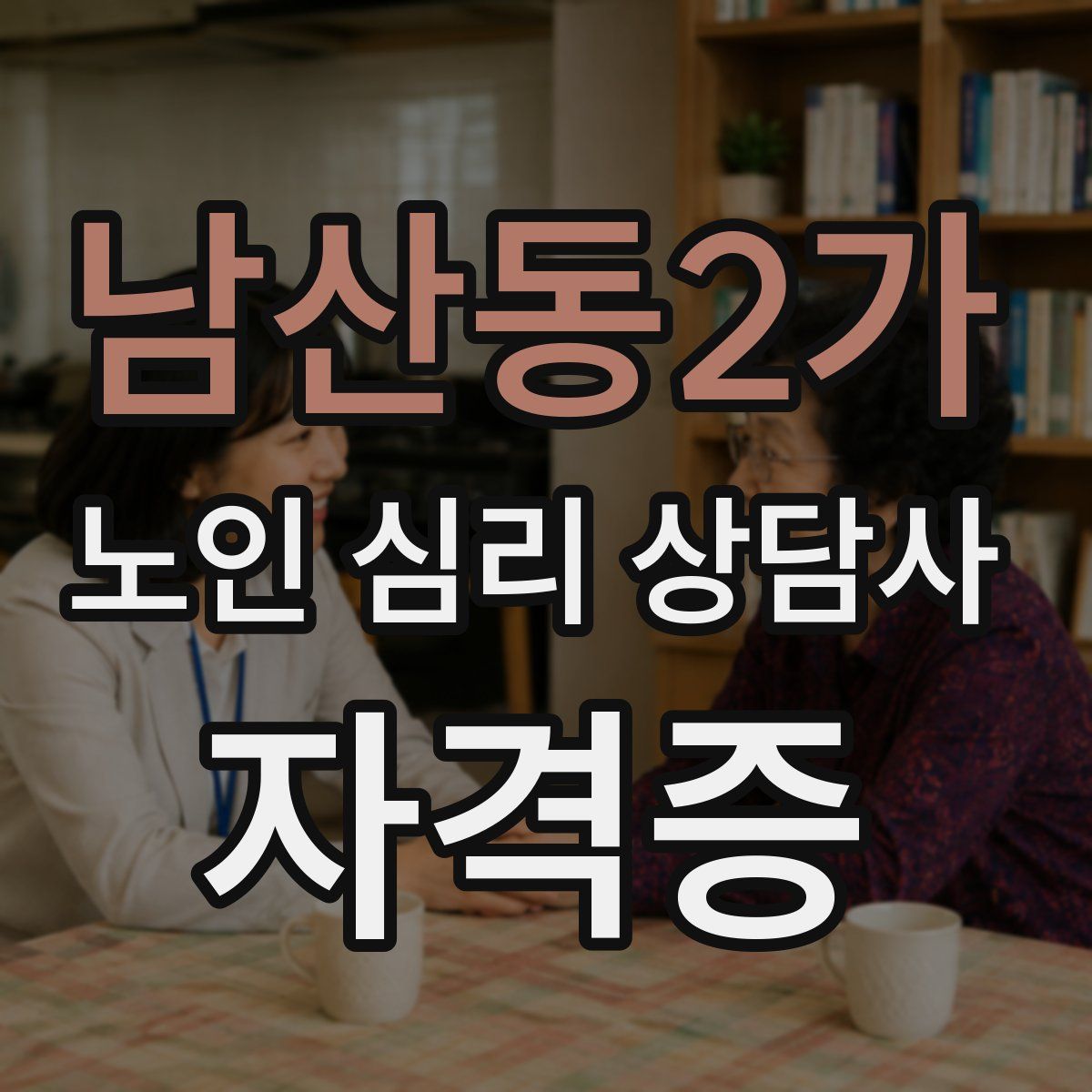 남산동2가 노인 심리 상담사 자격증
