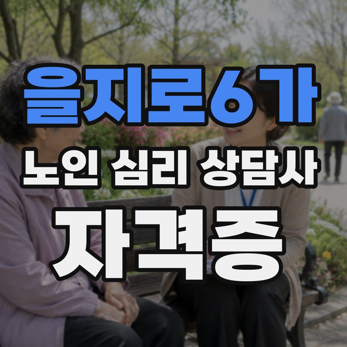 을지로6가 노인 심리 상담사 자격증