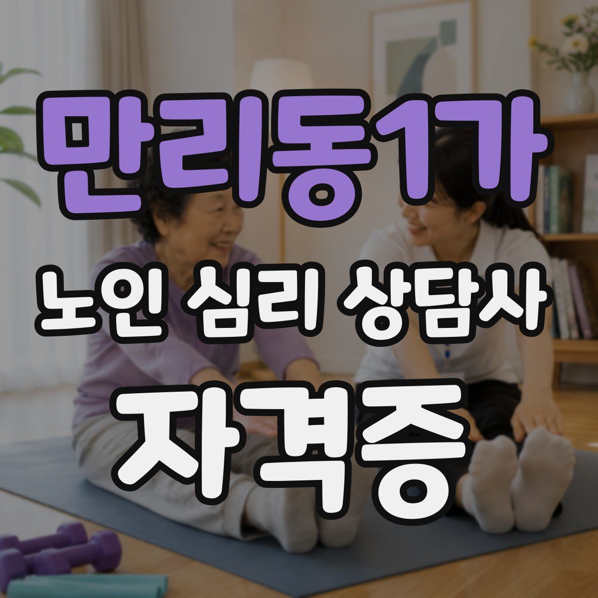 만리동1가 노인 심리 상담사 자격증