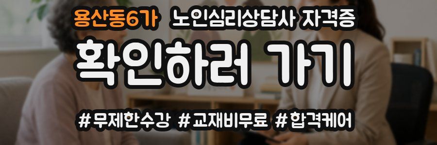 용산동6가 노인 심리 상담사 자격증