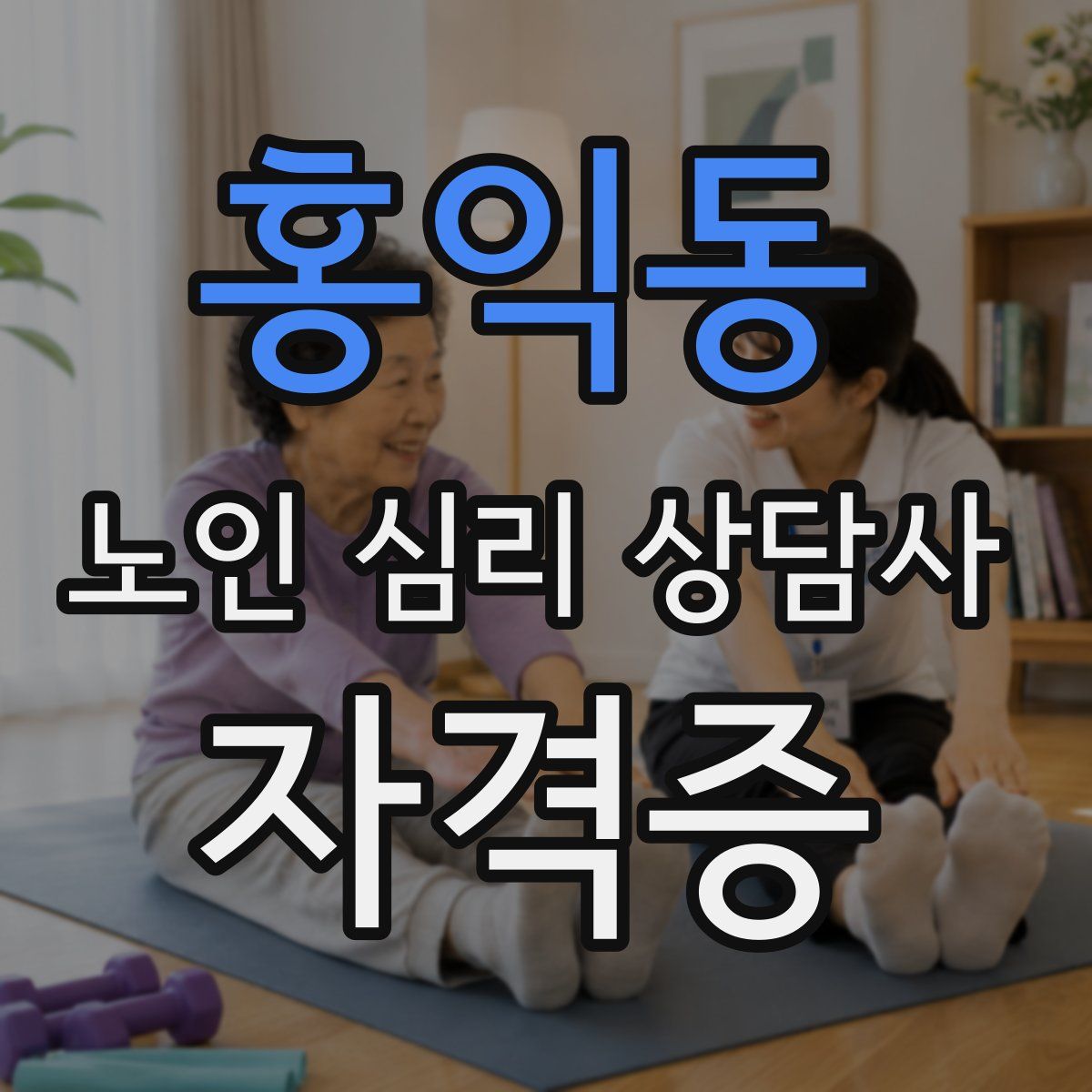 홍익동 노인 심리 상담사 자격증