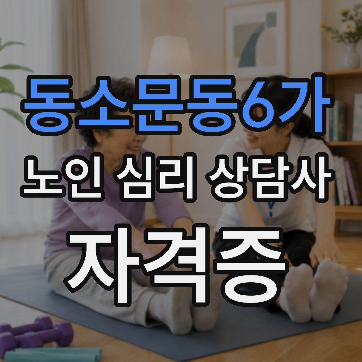 동소문동6가 노인 심리 상담사 자격증