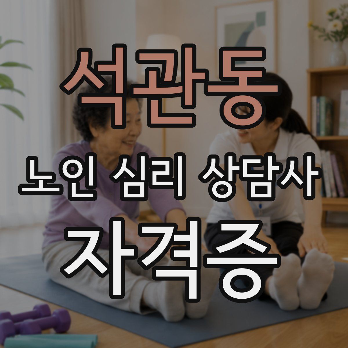 석관동 노인 심리 상담사 자격증